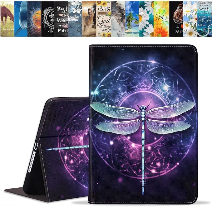 Case for Samsung Galaxy Tab A 8.0 2019 (SM-T290/T295/T297) Slim Lightweight PU Leather Stand Cover with Auto Wake/Sleep for Galaxy Tab A 8.0 Inch Abstract Watercolor Art Dogs