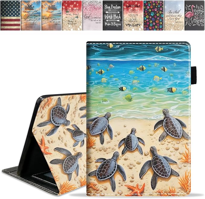 Case for Amazon Kindle Fire HD 8/Fire HD 8 Plus Tablet (12th/10th Generation 2024/2022/2020 Release) Slim PU Leather Cover with Card Slot &amp Auto Wake/Sleep African American Women