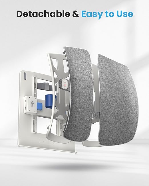 COMFIER Heated Lumbar Support Pillow with Vibration Massage, Back Support Cushion for Office Chair, Graphene Heating Chair Back Massager for Car Gaming Chair, Adjustable Height Up to 18.1 Inches