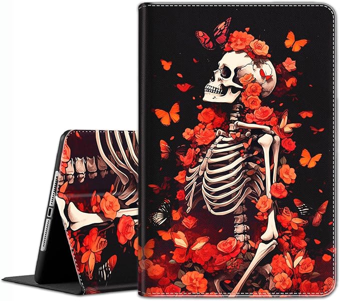 Case for iPad A16 11th Gen 11 Inch (2025) 10th Gen 10.9 Inch (2022) Model A3354 A3355 A3356 A2696 A2757 A2777 ，Slim Fit Standing Cover with Auto Sleep/Wake，Frog Playing Guitar
