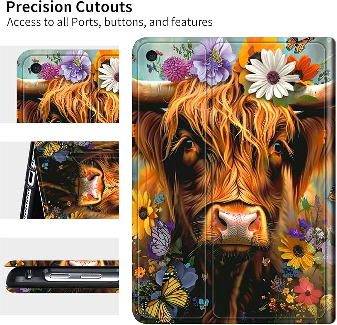 for 6 Kindle 11th Generation 2024/2022 Release Case (Model No: C2V2L3) E-Reader Multi-Angle Viewing Shockproof Smart Protective Case with Auto Wake/Sleep Baseball