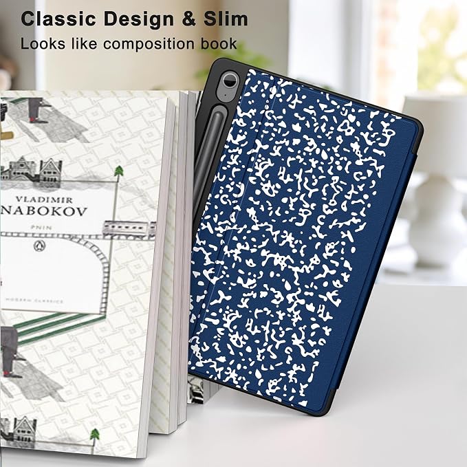 Supveco Case for Samsung Galaxy Tab S10 Fe / S10 Lite / S9 FE 10.9-Inch | Premium Folio Stand Soft TPU Protective Cover with S Pen Holder Multi-Angle Viewing &amp Auto Wake/SleepNotebook