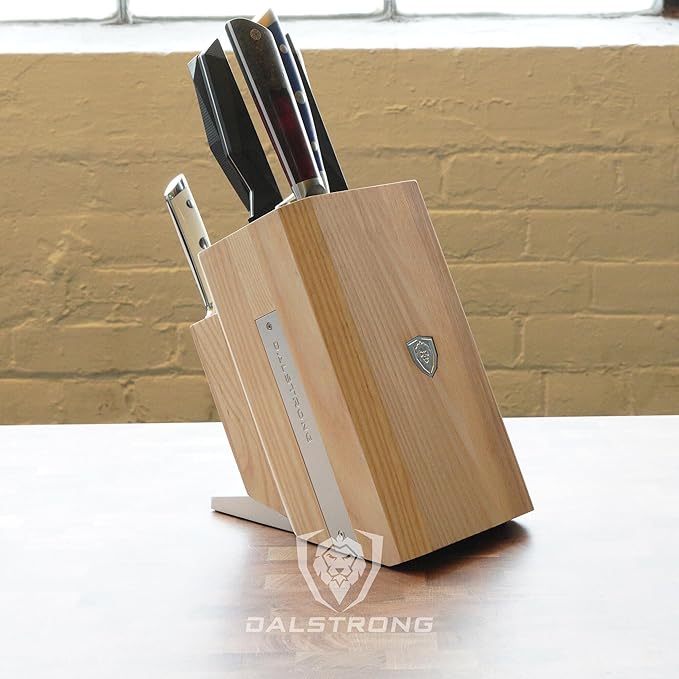 Dalstrong Universal Knife Block - 18-Slot American Ash Wood