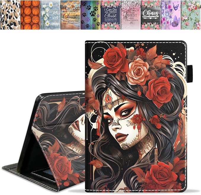 Case for All-New Amazon Fire HD 10 &amp 10 Plus Tablet 10.1 (13th/11th Generation 2023/2021 Release) - Slim PU Leather Folio Smart Cover with Auto Wake/Sleep Bible Verse Psalm 46:5