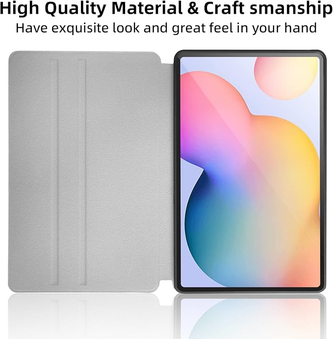 Shockproof Protective Case for Samsung Galaxy Tab S6 Lite 2024/2022/2020 Model SM-P610/P613/P615/P619 - Folding Stand Cover for Galaxy Tablet S6 Lite - Cute Dinosaur