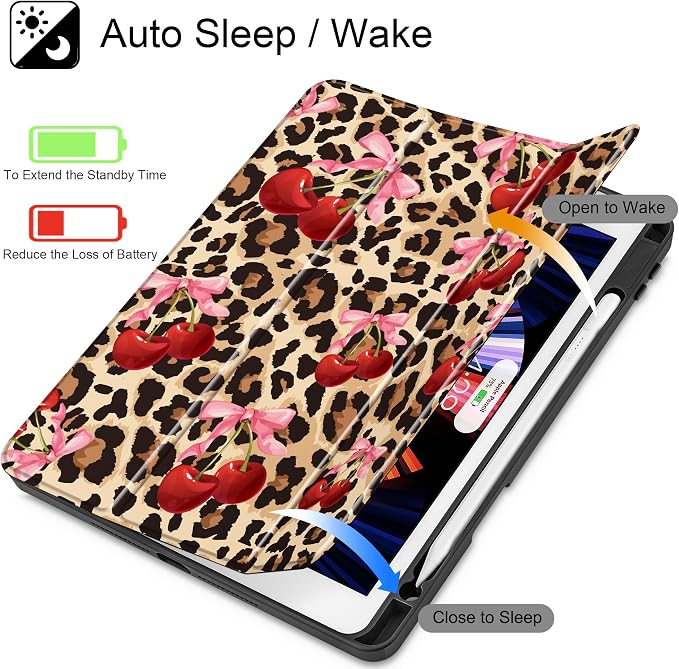 May Chen for iPad 9th Generation with Pencil Holder iPad 8th/7th Gen Case 10.2-inch [Penceil Holder] Trifold Stand Auto Wake/Sleep Clear TPU Protection Back Cover Ballet Shoes