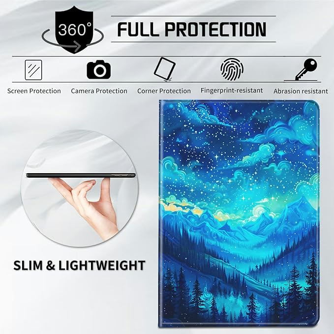Case for All-New Kindle Paperwhite 12th Generation 7 inch 2024 &amp Kindle Colorsoft Signature Edition 2024 Lightweight Protective PU Leather Smart Stand Cover with Auto Wake Sleep - a Beautiful Gala