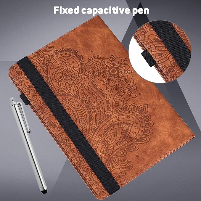 ALILANG Case for Samsung Galaxy Tab A 9.7 inch 2015 Case Model (SM-T550/T555/SM-P550/P555) Multi-Angle Viewing Protective Tablet Cover with Folding Stand &amp Pencil Holder -Blue