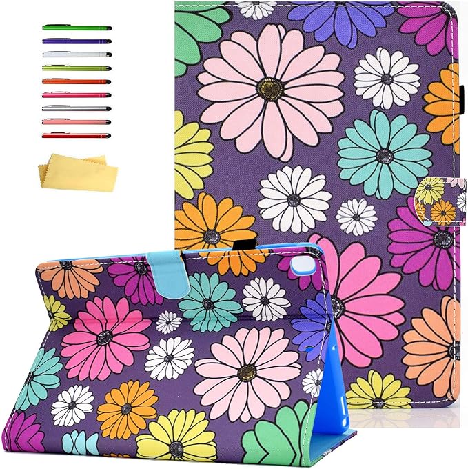 for Apple iPad 9th/8th/7th Generation 10.2 Inch Case 2021/2020/2019Smart PU Leather Folio Stand Magnetic Wallet with Card Pockets [Auto Wake/Sleep] Soft TPU Shockproof Cover Pink Beach Sea