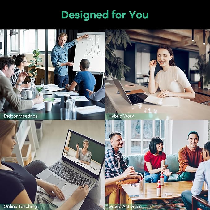 TONGVEO PTZ Camera AI Auto Tracking 12X Optical Zoom Conference Room Camera Wide View HDMI/USB3.0 60fps 1080P Video Conference for Church Worship Meeting Online Learn with Zoom YouTube OBS and More