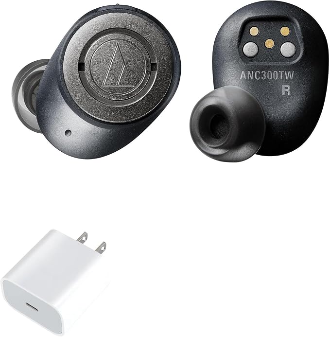 BoxWave Charger Compatible with Audio-Technica ATH-ANC300TW - PD GAN miniCube (30W) 30W Tiny PD GAN Type-C Wall Charger - Winter White