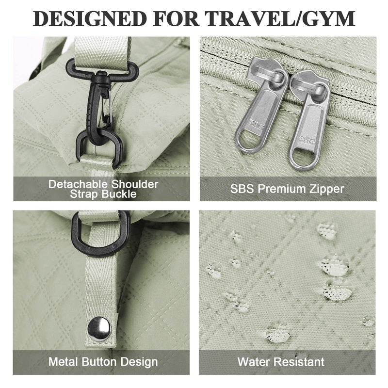 Travel Duffel Bag,Overnight Weekender Bags for Women with Wet Pocket
