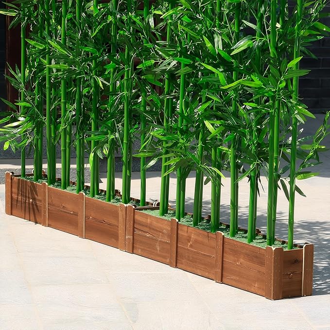 16-Pack 4ft Artificial Privacy Fence | Faux Plant with Realistic Silk Leaves for Indoor Decor & Outdoor Garden – UV-Protected, Waterproof Tall Screen Set