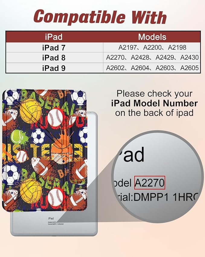 for iPad 9th/8th/7th Generation 10.2 Inch Case with Pen Holder for Boys Girls Women Men Cute Cartoon Anime Cool Funny Protector Stand Tablet Cover for Apple i Pad 7/8/9 Book Cat