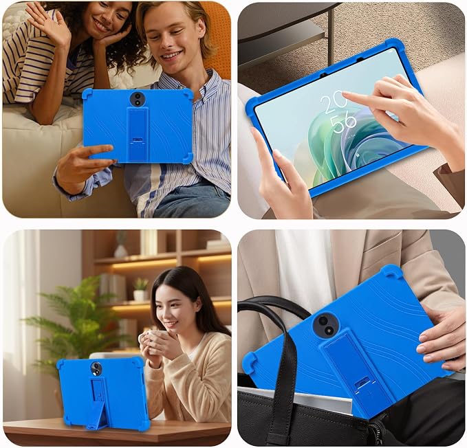 ATOOZ for TCL NXTPAPER 11/Tab 11 Gen 2 Tablet Case 11 inchBlack | Soft Silicone Shockproof Protective Cover Case for TCL Tab 11 Gen 2 Tablet with PC Stand