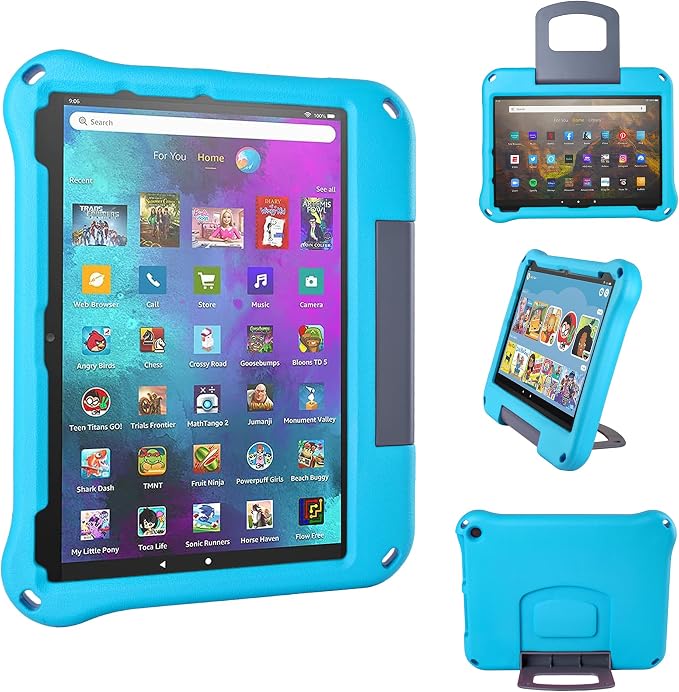 2023 New 10in Tablet Case (2023/2021 Release 11/13th Generation)OQDDQO ipad 10 case Light Weight Anti Slip Shockproof Kids Friendly Case for 10 inch TabletIncompatible with iPad Samsung -Light Blue