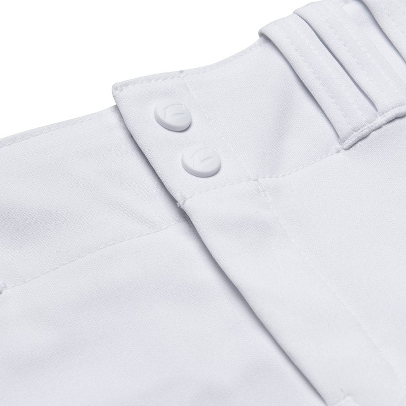 Champro Traditional Fit Triple Crown Classic Baseball Pants in Solid Color with Reinforced Sliding Areas, White, Medium