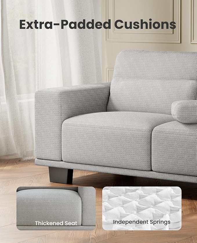 Amada 40" Oversized Accent Sofa Chair, Modern Armchair with Deep Seat, Comfy Upholstered Large Reading Chair with Removable Washable Covers for Living Room & Bedroom Office