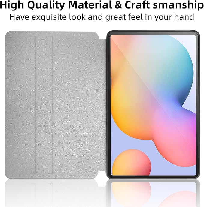 Shockproof Protective Case for Samsung Galaxy Tab S6 Lite 2024/2022/2020 Model SM-P610/P613/P615/P619 - Folding Stand Cover for Galaxy Tablet S6 Lite - Cute Dinosaur