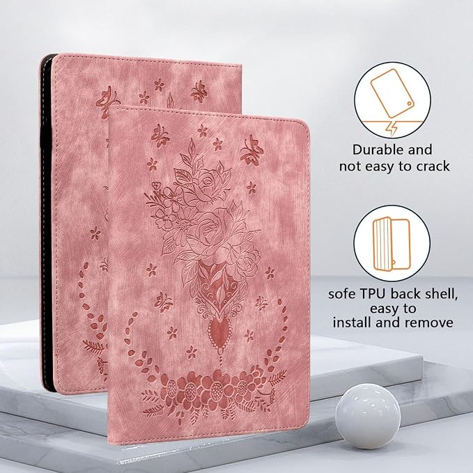 Case for iPad (A16) 11th Generation 11 Inch 2025 iPad 10th Generation 10.9 inch 2022 Auto Wake/Sleep Multi-Angle Flip PU Leather Cover with Pencil Holder Blue