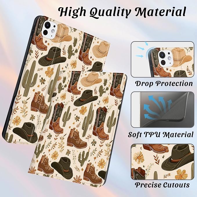 Cute Maple Bear Case for 10.2 iPad 2019/2020/2021(7th/8th/9th Gen) with Pencil Holder Auto Wake/Sleep Leather Soft TPU Back Cover for Women Girls