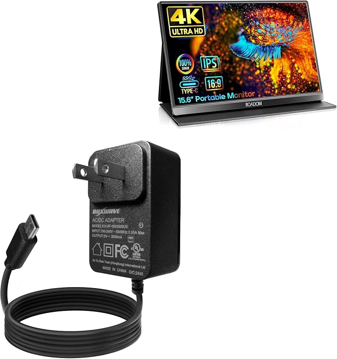BoxWave Charger Compatible with ROADOM Z1-7 - Wall Charger Direct (15W) Rapid Charge Your Device with Built-in 3ft Cable