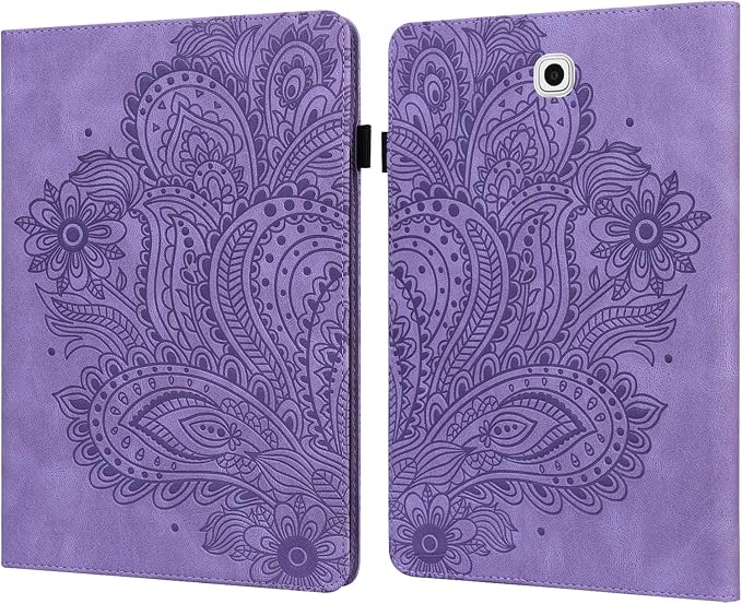 ALILANG Tablet Case for Samsung Galaxy Tab S2 9.7 inch (SM-T813/T815 /T819) with Stylus Multiple Viewing Angles Premium PU Leather Stand Cover Galaxy Tab S2 9.7 Case-Brown