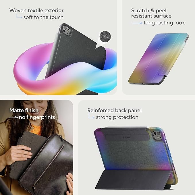 Paperlike® Bumper Case for iPad Air 11 Air (5th4th) &amp Pro 11 (4th3rd) | Robust Protective Case with Slim Design real Textile Surface Supports Apple Pencil Charging &amp Auto Sleep/Wake