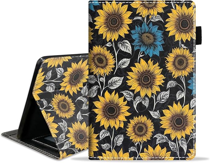 Case for Amazon Fire HD 8/HD 8 Plus Tablet (8 12th/10th Generation 2024/2022/2020 Release) Slim PU Leather Stand Folio Cover with Auto Wake Sleep African Woman Wolf