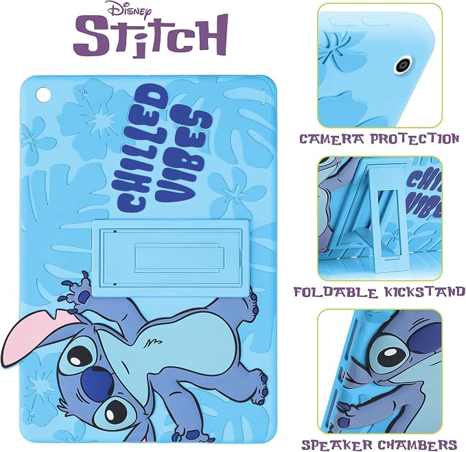 Bluey Kids iPad Case - 10.2 Case for iPad 9th/8th/7th Generation - 2019/2020/2021 Tablet Cover with Stand Shockproof Silicone Protector