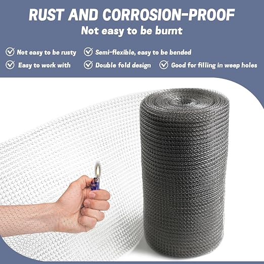 6" X 50 ft 304 Stainless Steel Mesh, Wire Mesh