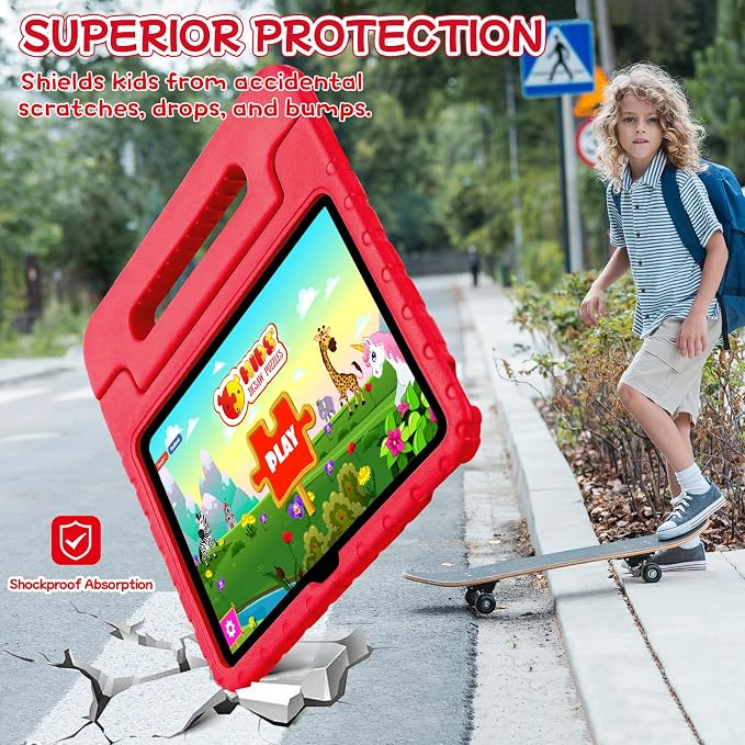 Case for iPad Pro 12.9 Case 2022/2021/2020/2018 with Pencil Holder &amp Hadle Stand Super Protection Kids Proof Cover for iPad Pro 12.9 inch 3rd/4th/5th/6th Generation Black