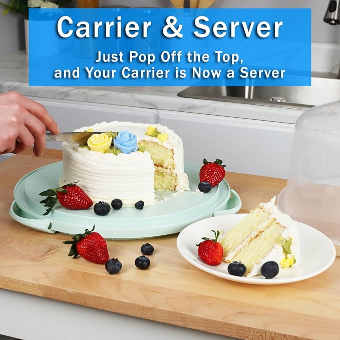 JOEY'Z EXTRA LARGE Cake Carrier - Holds up to 12 Inch 3-Layer Cake