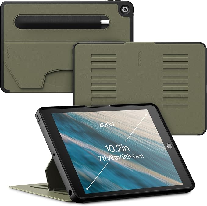 ZUGU CASE for iPad 7th/8th/9th Generation 10.2 Inch 2019/20/21 [Arctic Gray]