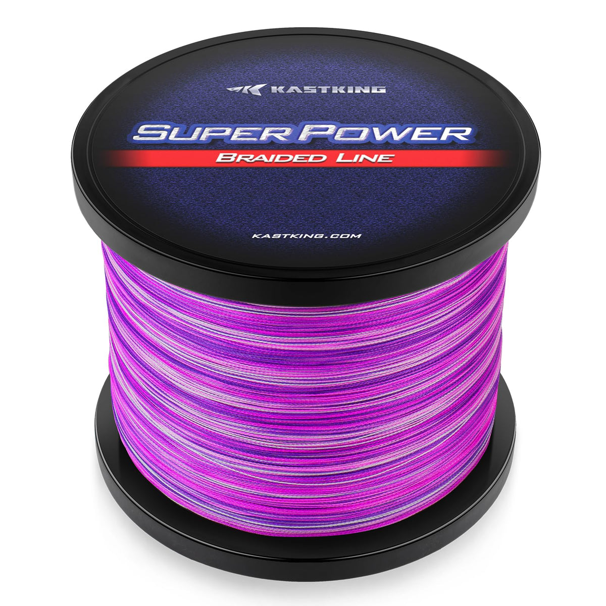 KastKing Superpower Braided Fishing Line, Purple Camo, 10LB, 150 Yds