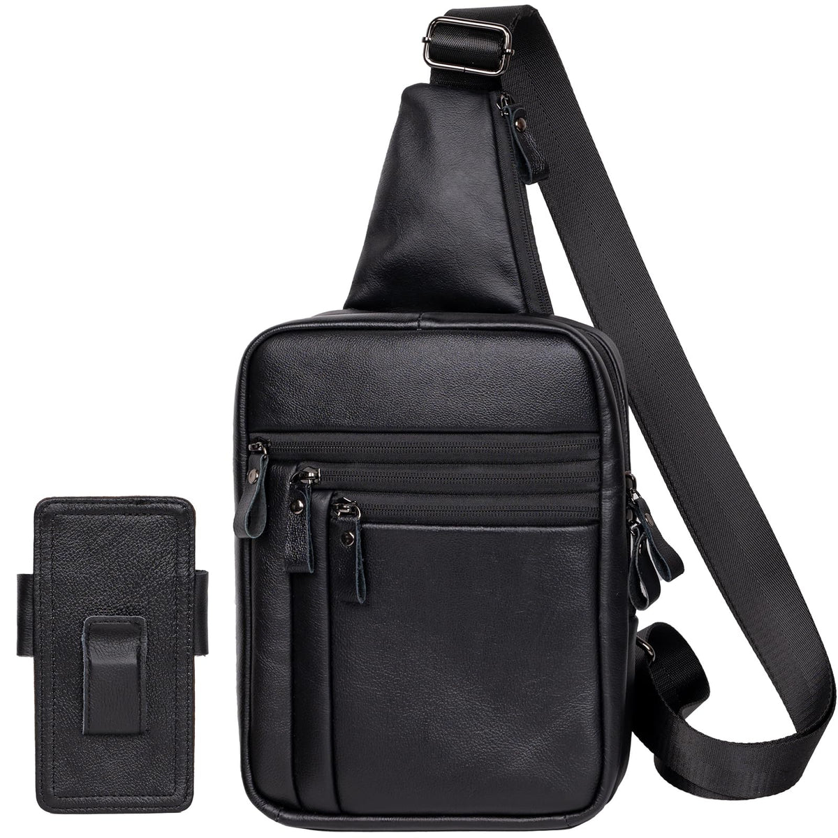 Ariscobull Tactical Sling Bag for Men - Concealed Carry Bag for Men - Small Tactical Backpack - Mens Fanny Pack Crossbody - Mini Backpack (Black)