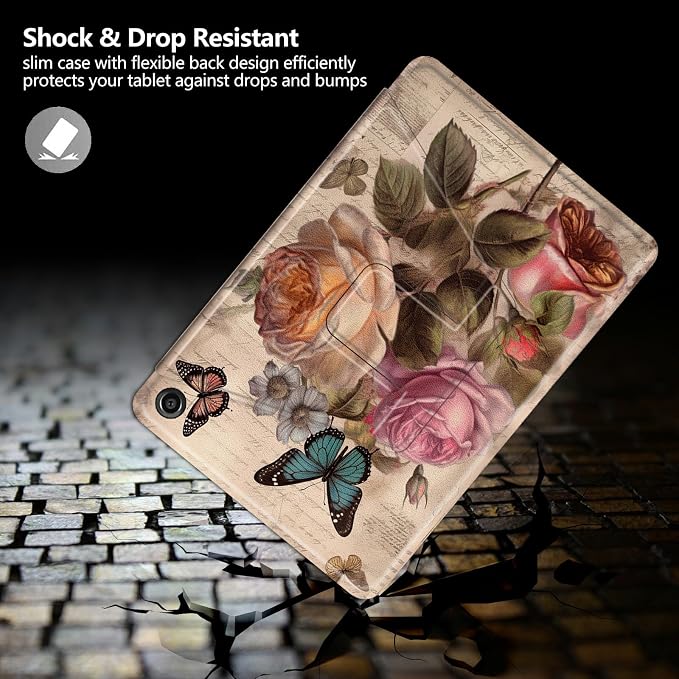 Astronaut Mushrooms Pattern Case for iPad 10.2 iPad 9th Generation 2021/ iPad 8th Generation 2020/ iPad 7th Generation 2019360 Degree Rotating Stand Protective Cover with Auto Sleep/Wake