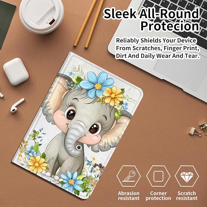 Case for Amazon Fire 7 Tablet 2019/2017 Release 9th/7th Generation PU Leather Smart Protective Cover with Auto Sleep/Wake for Fire 7 2019Beautiful Sunset