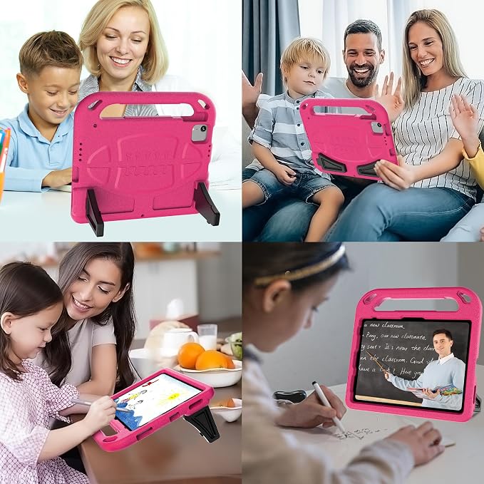 iPad Pro 11 Inch (2024/2022/2021/20202018) Heavy Duty Protective CaseKids Case for New iPad 11th Gen (A16) 11-inch 2025 &amp 10th gen10.9 2022 &amp Air 11 2025/2024 &amp Air 5th/4th -Black