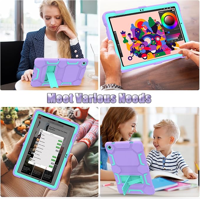 Case for Samsung Galaxy Tab A11+/A11 Plus 11” 2026 Samsung Galaxy Tab A9+/A9 Plus 11” 2024 Model Heavy Duty Shockproof Hard High Impact Protective Case Black
