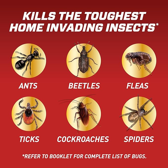 Ortho Home Defense Insect Killer for Indoor and Perimeter2 with Comfort Wand, Controls Ants, Roaches, Spiders and More, 1.1 gal., 2-Pack