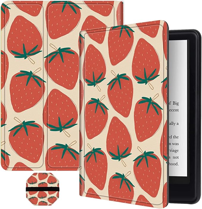 for All-New Kindle Fire HD 10 &amp 10 Plus Tablet (13th/11th Gen 2023/2021 Release) 10.1 + Screen Clean Pad Slim PU Leather Multi-Angle Kickstand Cover with Auto Wake/Sleep Horse with US Flag