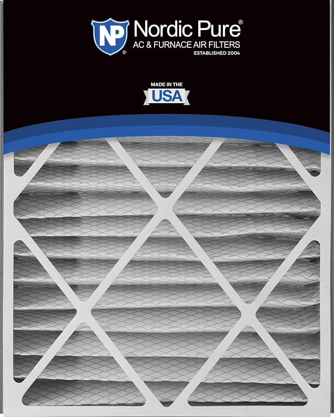 Nordic Pure 20x25x5 Air Bear Replacement 266649-102 MERV 15 Air Filter 1 Pack