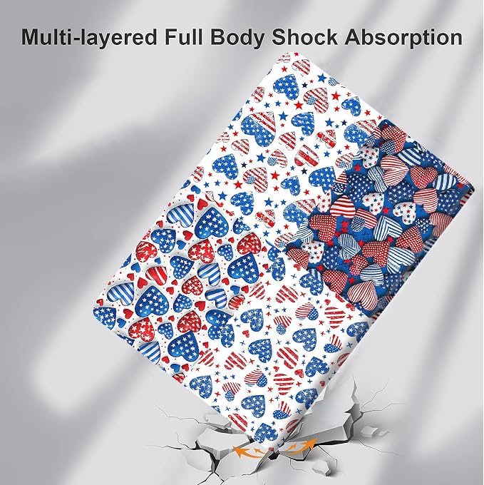 Case for iPad (A16) 11th Generation 11 Inch (2025) iPad 10th Generation 10.9 Inch (2022)，Slim Fit Foldable Standing Cover Case with Auto Sleep/Wake ，Red Moon Japanese Landscape