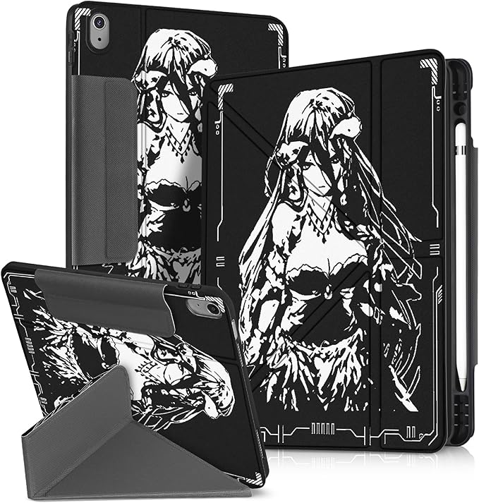 for iPad 9th/8th/7th Generation 10.2 Inch Case with Pen Holder for Boys Girls Women Men Cute Cartoon Anime Cool Funny Protector Stand Tablet Cover for Apple i Pad 7/8/9 Book Cat