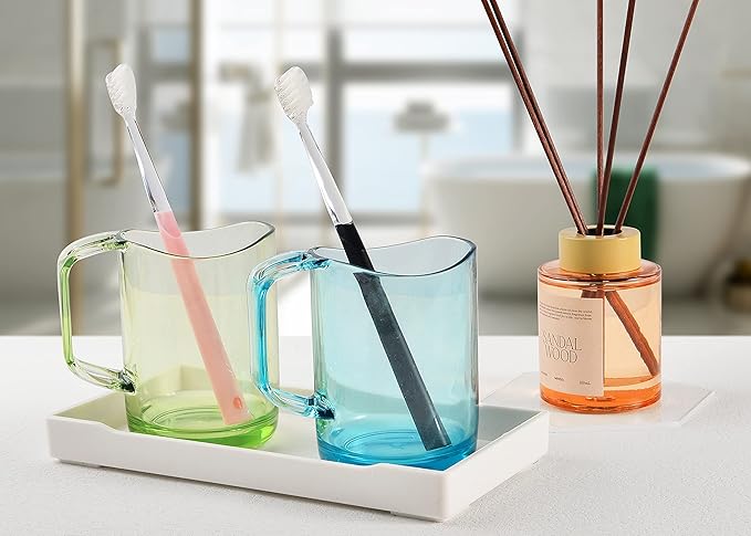 6 Packs Small White Mini Tray (8 inch x 4 inch) for Serving Accessory, Spa, Coffee, Drinks, Wine, Tea, Bar, Party, Seasoning, Perfume or Display Use.