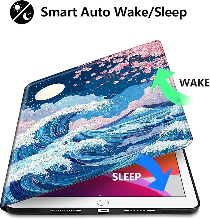 for iPad Air 13 Inch Case (M3/M2-2025/2024 Release) Slim iPad 13 Protective Case with Stand Hard Back Shell for iPad Air 13 Auto Wake/Sleep 1776 American Flag with Bullets
