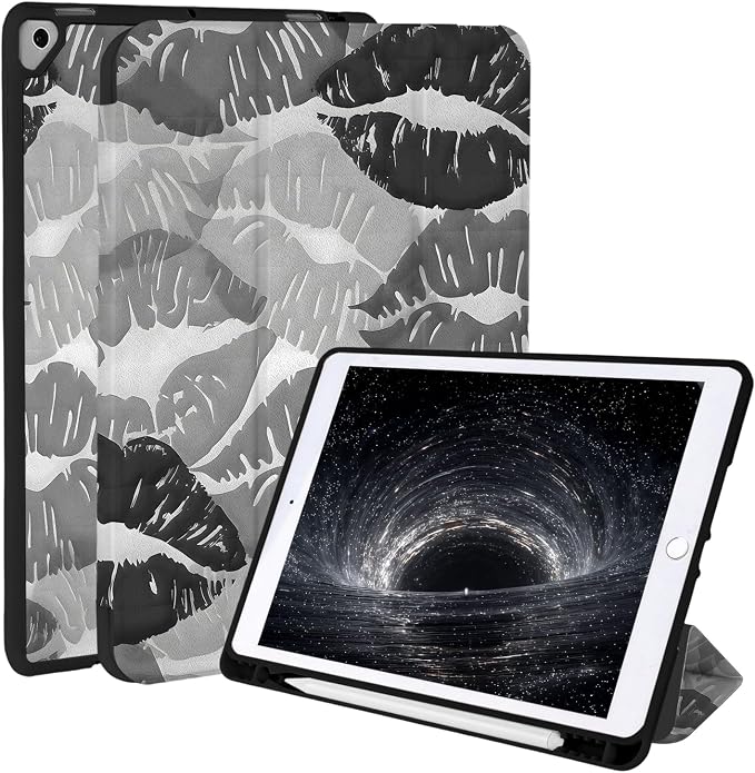 Case for iPad 9th/ 8th/ 7th Generation Case 10.2&amp10.5 Inch (2021/2020/2019 Release) Slim Lightweight Soft Trifold Back Cover with Pencil Holder &amp Auto Sleep/Wake CoverBeige Checkered