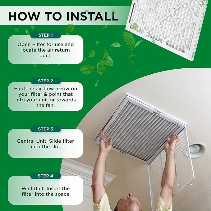 Mann+Hummel 20x23x1 MERV 8 Pleated HVAC AC Furnace Air Filters. 4 Pack.