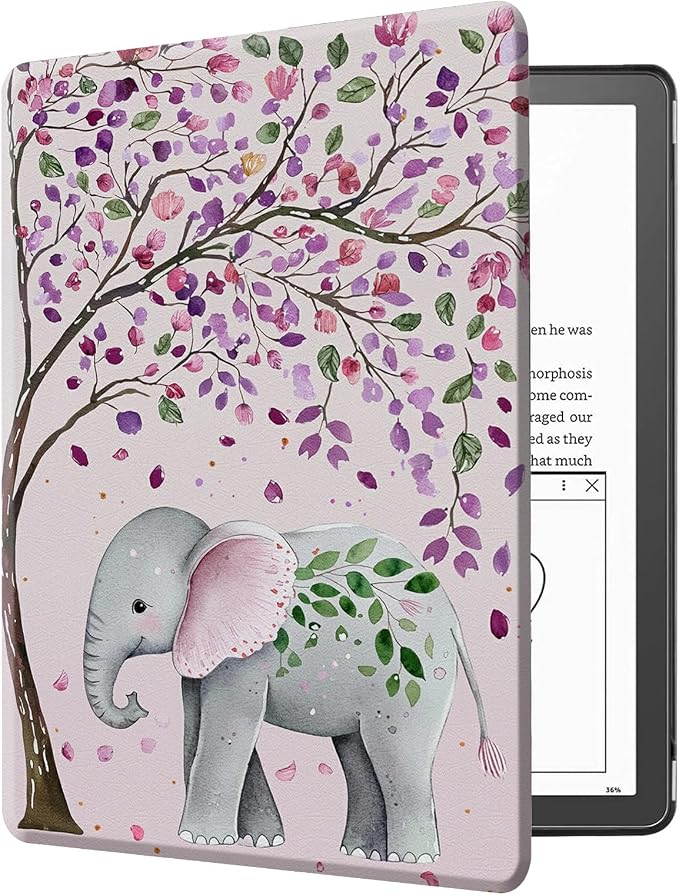 Case for Kindle Scribe 10.2 Inch (2022 Released) PU Leather Cover with Auto Sleep Wake for 10.2 Kindle Scribe Alpaca with Glasses
